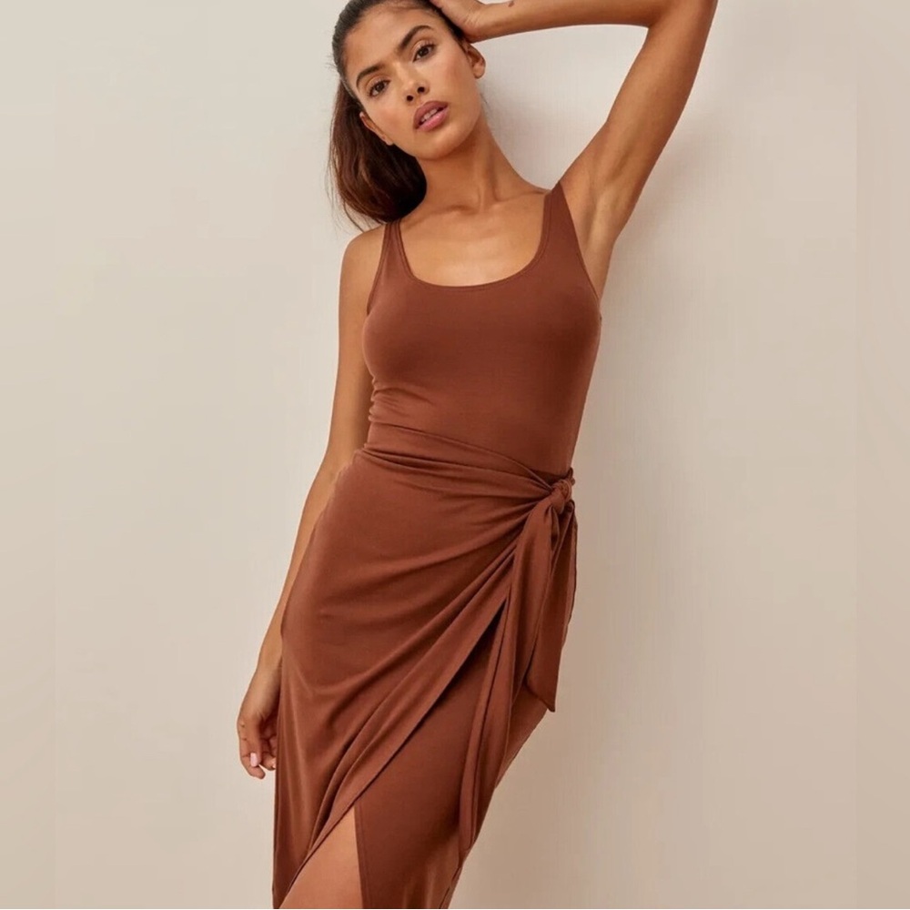 Reformation Kaila Brown Dress